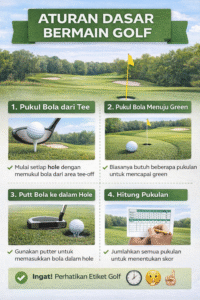 Aturan dasar bermain golf bagi pemula